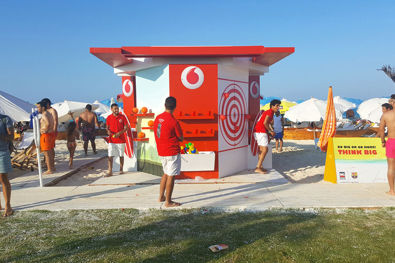 activaciones en la playa