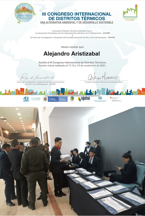 Servicio de certificados de asistencia para eventos.