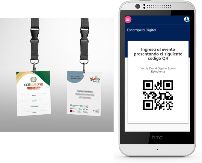 Escarapelas para eventos .