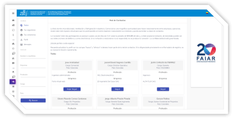 Software de ruedas de negocios para eventos presenciales. Plataforma de gestión de eventos