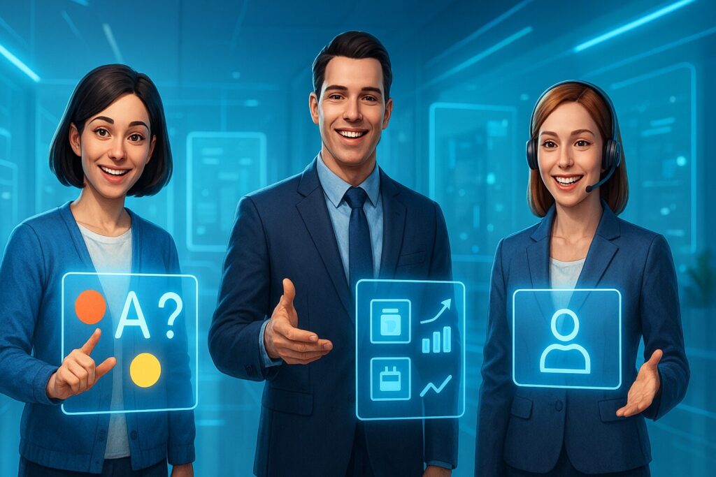 Avatar IA para educación ventas y servicio